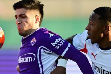 Milan salvó empate frente a Fiorentina
