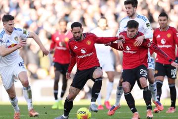 Leeds y Manchester United empataron 1-1