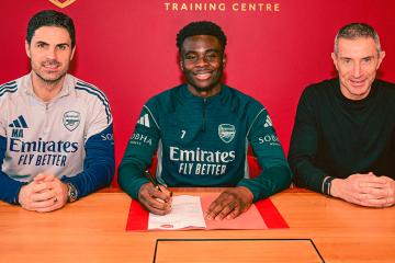 Aseguran a su joya: Arsenal renovó contrato de Bukayo Saka hasta 2031
