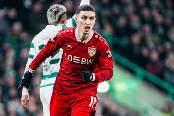 Stuttgart goleó a Celtic y puso pie y medio en octavos de la Europa League