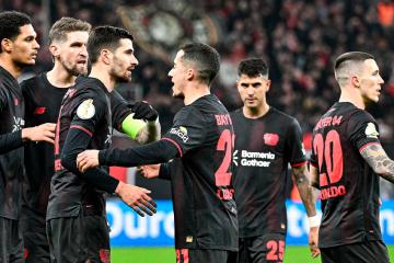 Bayer Leverkusen goleó y se metió a semifinales de la Copa de Alemania