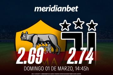Roma vs Juventus: ¡Incrementa tus ganancias hasta 200% con la Serie A en Meridianbet!