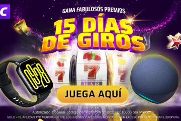 Vive 15 días de Giros con fabulosos premios gracias a Meridian Casino