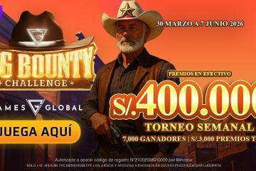 Juega por premios de un total de S/400,000 en el Big Bounty Challenge de Meridian Casino
