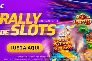 Juega por S/4,200 en efectivo, bonos y más con el Rally de Slots de Meridian Casino
