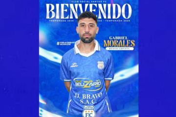 Se sigue armando: Santos FC de Nasca anunció al argentino Gabriel Morales como refuerzo