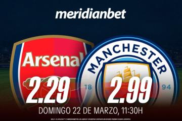 Arsenal vs Manchester City: ¡Juega en la final de la EFL Cup y viaja a la final de la Champions League gracias a Meridianbet y Kashio!