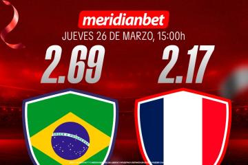 Brasil vs Francia: ¡Juega en los Amistosos Internacionales y viaja a la final de la Champions League gracias a Meridianbet y Kashio!