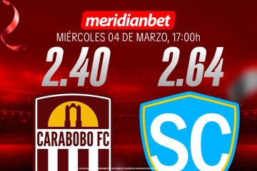 Carabobo vs Sporting Cristal: ¡Incrementa tus ganancias hasta 200% con la Copa Libertadores en Meridianbet!
