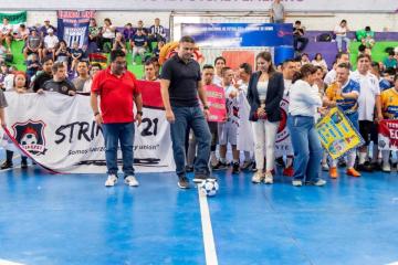 Presidente del IPD dio el play de honor para el inicio de la Liga Nacional de Futsal T21