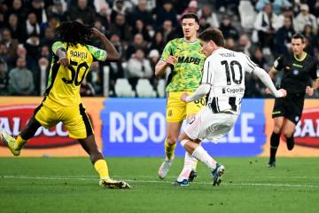 Juventus igualó en casa ante Sassuolo