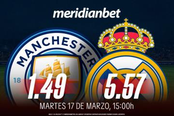 Manchester City vs Real Madrid: ¡Juega en la Champions League y viaja a la final en Budapest gracias a Meridianbet y Kashio!