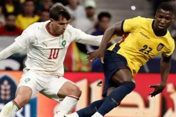Ecuador cede en el final ante Marruecos y mantiene su invicto