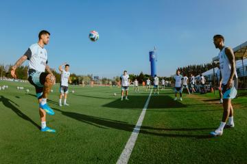 Selección Argentina realizó último entrenamiento en su país