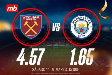 West Ham vs. Manchester City: ¡Juega en la Premier League y viaja a la final de la Champions League gracias a Meridianbet y Kashio!