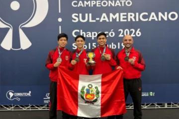 Perú logra bronce en Sudamericano Juvenil y clasifica al Panamericano de tenis de mesa