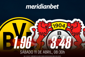 Dortmund vs Leverkusen: ¡Juega en Bundesliga y viaja a la final de la Champions gracias a Meridianbet y Kashio!