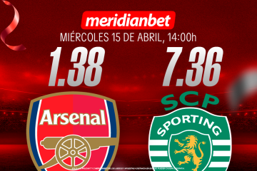 Arsenal vs. Sporting Lisboa: ¡Juega en Champions y viaja a la final en Budapest gracias a Meridianbet y Kashio!