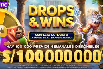 Gana premios de un total de S/100’000,000 con Drops &amp; Wins en Meridian Casino