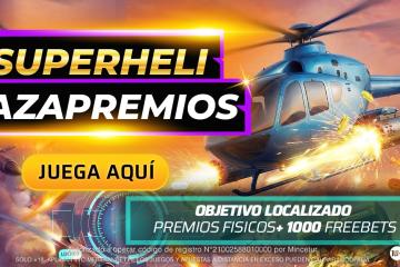 Atrapa grandes premios y free bets en Super Heli Cazapremios de Meridian Casino