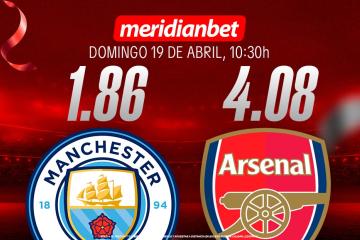 Manchester City vs Arsenal: ¡Juega en la Premier y viaja a la final de la Champions League gracias a Meridianbet y Kashio!