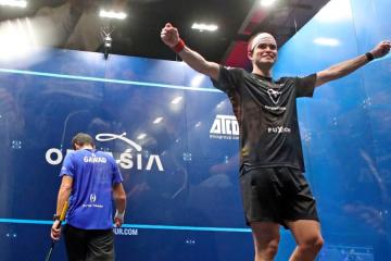 Diego Elías debutó con triunfo en el Gouna International Squash Open