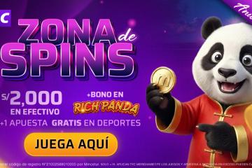 Compite por S/2,000 + bonos y freebets en el Torneo Zona de Spins de Meridian Casino
