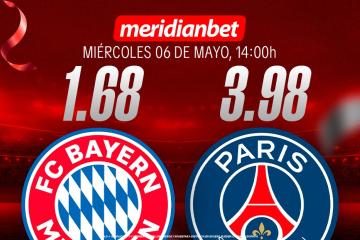 Bayern vs. PSG: ¡Juega en la Champions League y viaja a la final en Budapest gracias a Meridianbet y Kashio!