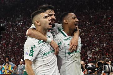 Palmeiras goleó por 3-0 a Flamengo por el Brasileirao