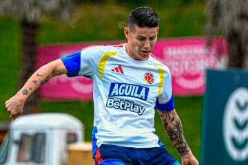 James Rodríguez ya entrena con Colombia con miras al Mundial 2026