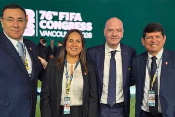 Se celebró el 76° Congreso de la FIFA con presencia del presidente de la FPF