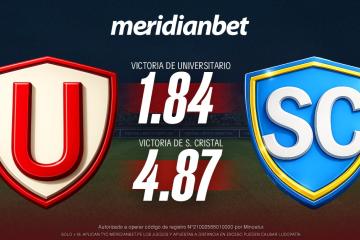 Juégatela por Universitario y Cristal en la Copa Libertadores y llega a La Cima del Fútbol con Meridianbet y Kashio