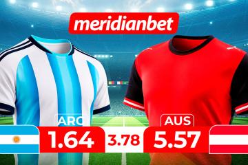 Argentina vs Austria: ¡Juega en el Torneo mundial y gana con la Mundo Mania de Meridianbet!