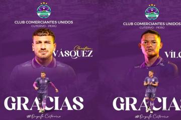 Comerciantes Unidos anunció las salidas de Cristian Vásquez y Yordi Vílchez