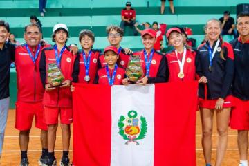 Perú brilló en Sudamericano Sub 12 de Tenis: campeón en damas y subcampeón en varones