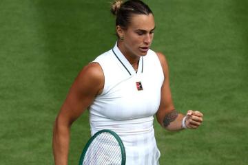 Sabalenka pisó fuerte en su debut en Wimbledon