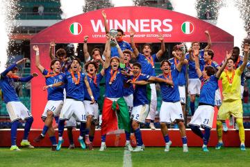 Italia se impuso en penales a Bélgica y se consagró en el Europeo Sub 17