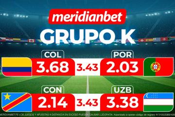¡Juega en la Fecha 3 del Grupo K del Torneo mundial y gana con la Mundo Mania de Meridianbet!