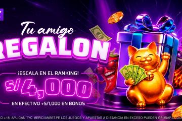 Torneo Tu Amigo Regalón: Compite por S/5,000 en premios en Meridian Casino