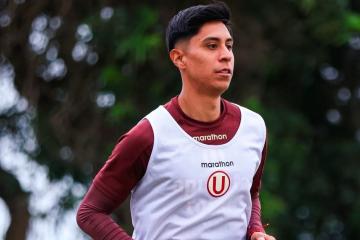 Adrián Quiroz cumplió su primer entrenamiento con Universitario
