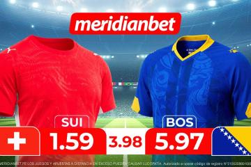 Suiza vs Bosnia: ¡Juega en el Torneo mundial y llega a La Cima del Fútbol con Meridianbet y Kashio!