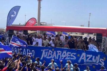 (VIDEO) Selección de Cabo Verde fue recibida por cientos de hinchas