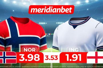 Noruega vs Inglaterra: ¡Juega en los cuartos del Torneo de selecciones y gana con la Mundo Mania de Meridianbet!