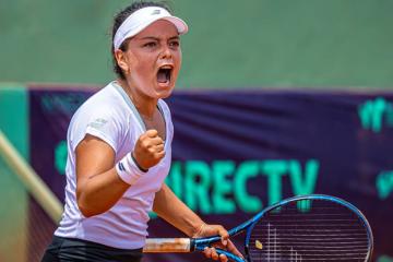 Lucciana Pérez debutó con triunfo en el W35 de Pergamino