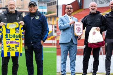 Menezes visitó las prácticas del FC Cajamarca y UTC