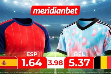 España juega en cuartos de final contra Bélgica y apuesta con Mundo Mania de Meridianbet