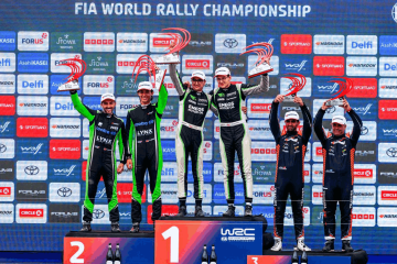 André Martínez logró nuevo podio mundialista tras finalizar tercero en el Rally de Estonia