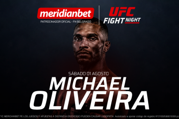 Meridianbet auspicia al boxeador Michael Oliveira en su debut oficial en la UFC