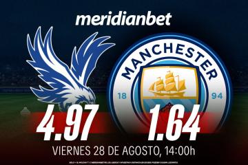 Crystal Palace vs Manchester City: ¡Recomienda Meridianbet a un amigo y ganen juntos puntos de Misiones!