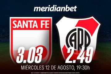 Santa Fe vs River Plate: ¡Descarga la app de Meridianbet y gana una jugada gratis en la Copa Sudamericana!
